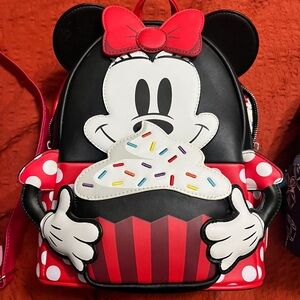 Minnie Mouse Cupcake Mini Backpack Loungefly Like New